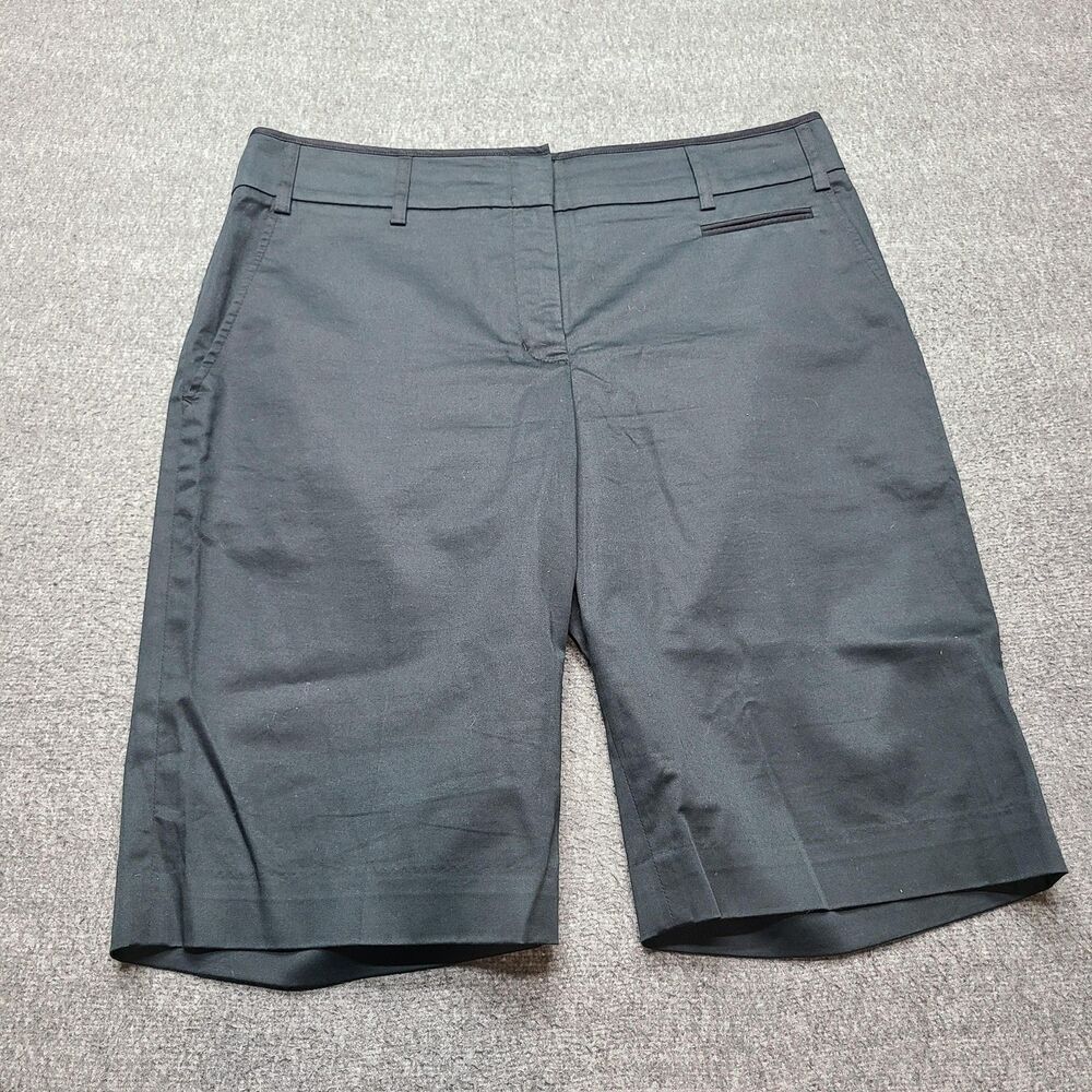 BCBG Max Azria‎ Shorts Womens Size 6 Black Stretch Dress Bermuda Chino Pockets